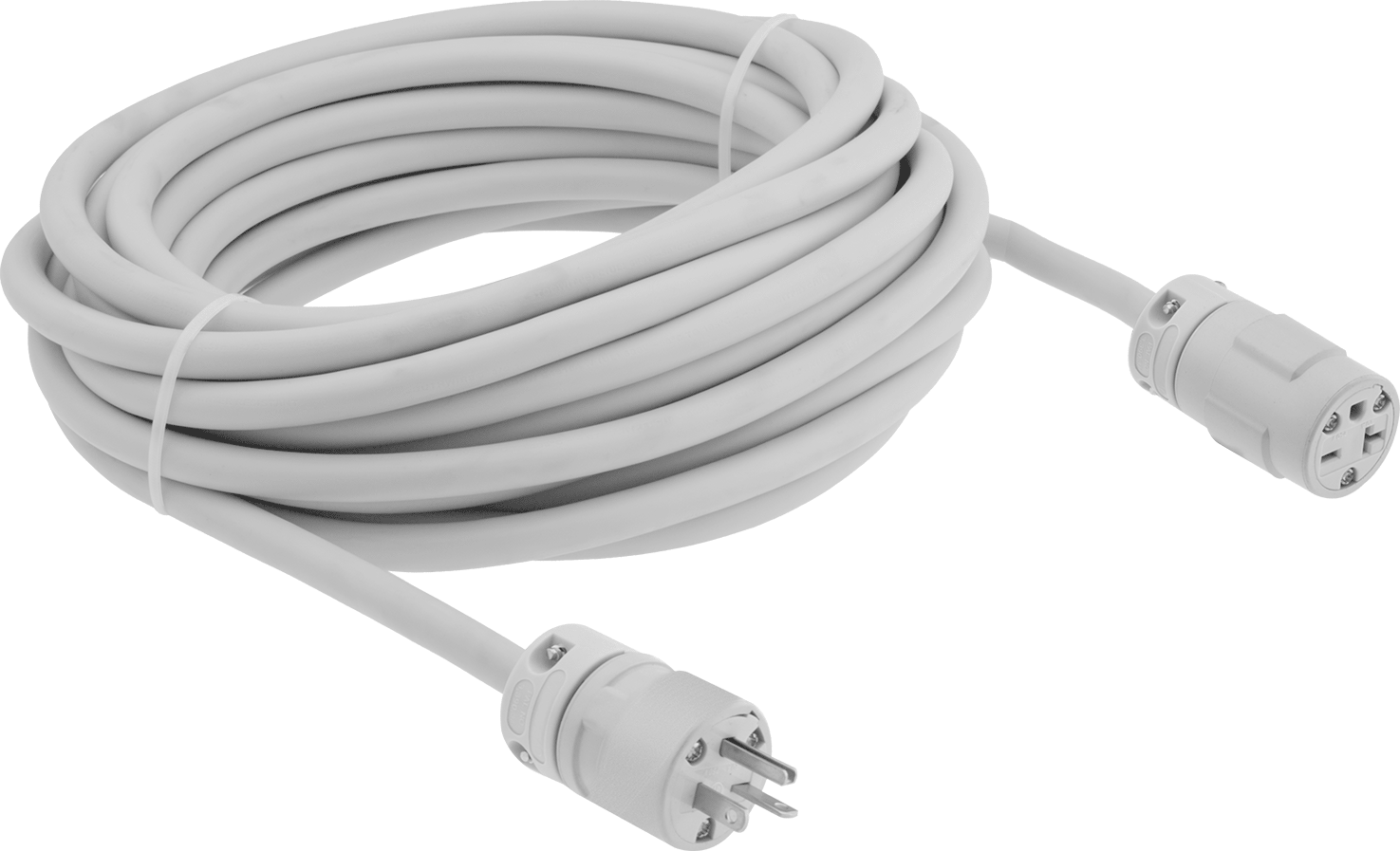 Uzatma Kablosu, Aşınmaya Dayanıklı, Zorlu Ortamlar için, NEMA 6-20, 25' Uzunluk — 25 ft., 14, 18 amp