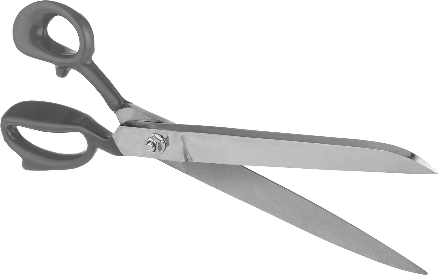 Makas, Düz Saplı, Tamamen Metal, 16" Toplam Uzunluk — Düz, 8", Sağ