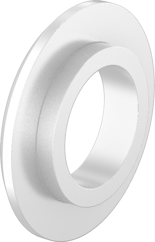 PTFE Düz Kenarlı Yalıtım Manşon Pulları, 10 Numaralı Vida Boyutu için, 0.193" İç Çap, 0.375" Dış Çap — 0.032", 0.193", 0.252"