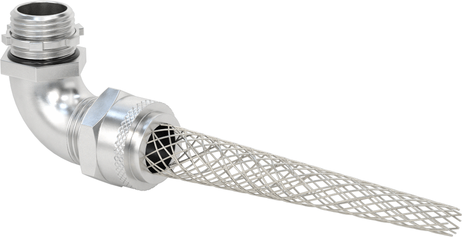 90 Derece Dirsek Sure-Grip Alüminyum Kablo Tutucu, Dalgıç, 0.19" ila 0.25" kablo dış çapı için, 1/2 Delik Açma