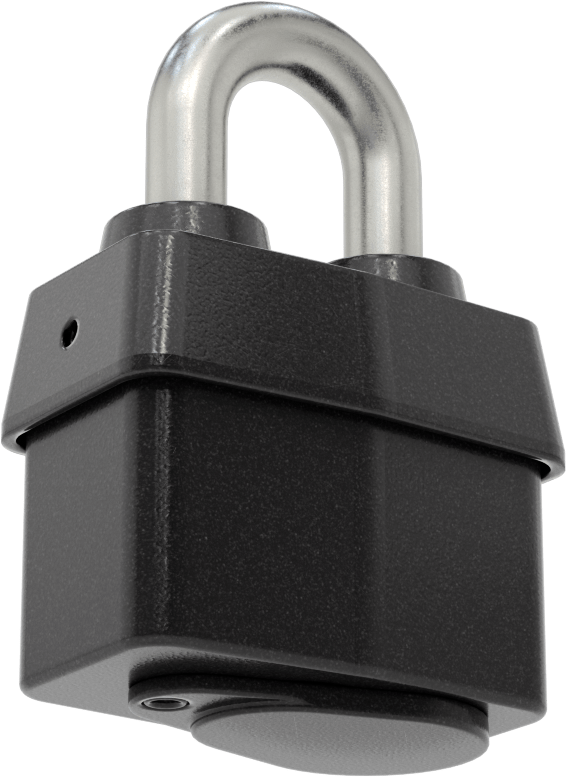Lamine Çelik Gövdeli Hava Koşullarına Dayanıklı Asma Kilit, Ekstra Boşluklu, Master Lock 6127, #12G042'ye göre anahtarlanmış