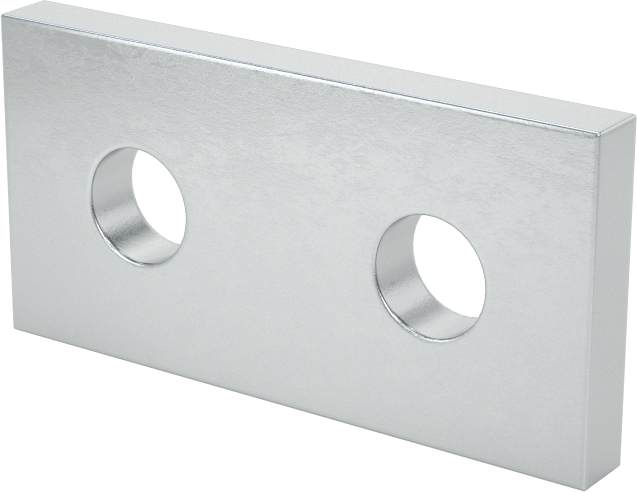 10 mm Yüksekliğinde Raylı Minyatür T-Yivli Çerçeve için Yüzey Braketi — 10 mm, Yapısal Braket, Tekli