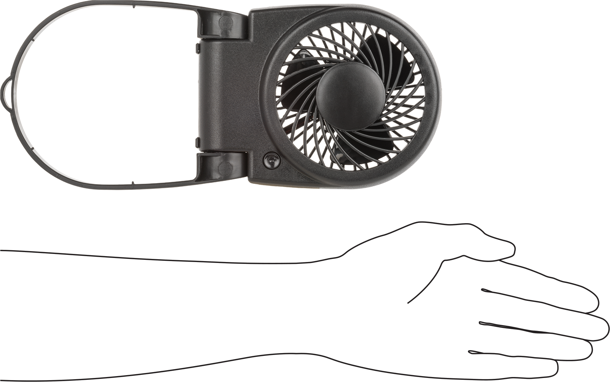 Masaüstü Fan, Salınım Yapmayan, Eğilebilir, 3-1/2" Bıçak Çapı