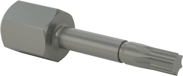 Darbeli Tornavidalar için Torx Ucu, 1/4" Altıgen Şaft, T10 Boyutu