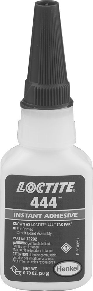 Elektronik Cihazlar için Yalıtım Yapıştırıcısı, Siyanoakrilat, Loctite® 444, 0.7 FL. oz Şişe — Şişe, Electronics, Instant Bond, Elektrik…