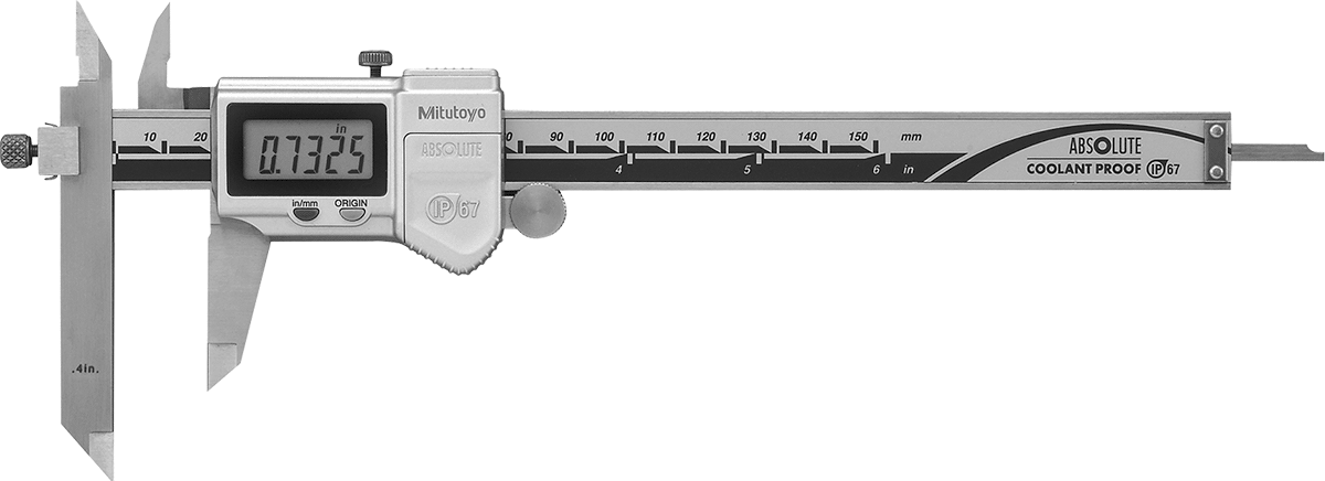 Ofset Yüzeyler için Kumpas, Mitutoyo 573-701-20, 0" - 6" ve 0 mm - 150 mm Aralık — Dijital, 9", Mitutoyo