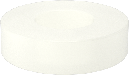 Yüksek Mukavemetli Cam Elyaflı Naylon Pullar, 4 Numaralı Vida Boyutu için, 0.115" İç Çap, 0.250" Dış Çap — 0.115", 0.057" ila 0.067", 0.250"