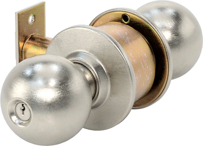 Assa Abloy Accentra (Yale) 4600 Kapı Topuzu, 8 Para Yiv, Anahtar Kilitli, 2-3/8" Boğaz Mesafesi