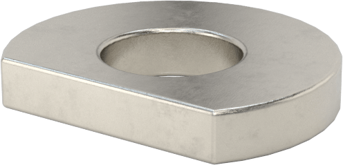 Klipsli Pul, 18-8 Paslanmaz Çelik, 6 numaralı vida boyutu için, 0.156" İç Çap, 0.375" Dış Çap — 0.375", 18-8 Stainless Steel, Stainless S…