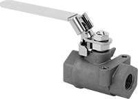 Yüksek Basınçlı Açma/Kapama Valfi, Kilitlenebilir Kol Saplı, Çelik Gövde