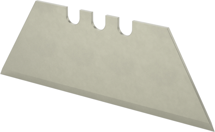 2" Uzunluk x 0.025" Kalınlık Geri Çekilebilir Bıçaklı Maket Bıçağı için 3 Çentikli Bıçak