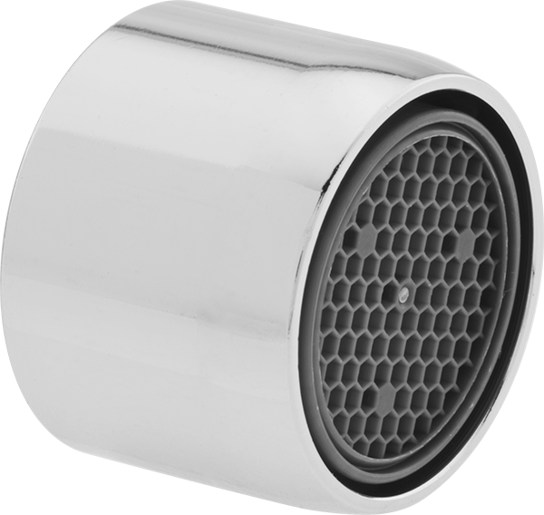 Krom Kaplama Pirinç Musluk Havalandırıcı, 0.5 gpm, 55/64"-27 Dişi Diş