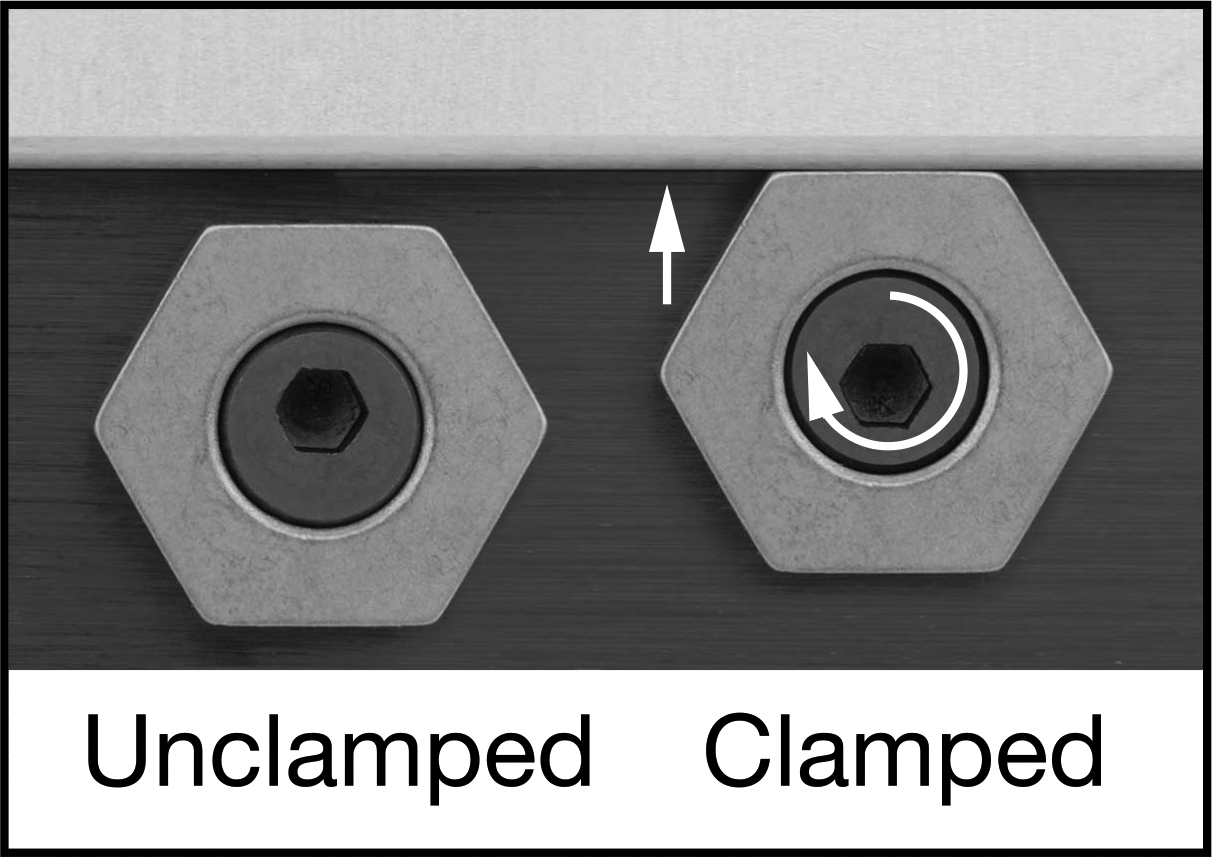 Fikstür Kelepçesi, 7.93 mm Genişlik x 2.8 mm Yükseklik Pirinç Başlık