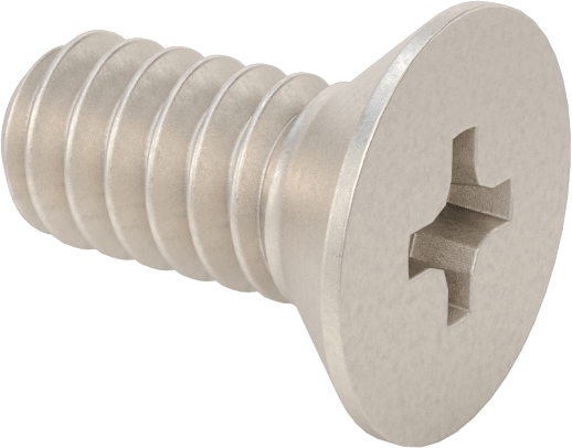 Titanyum Phillips Havşa Başlı Vida, 4-40 Diş Boyutu, 1/4" Uzunluk