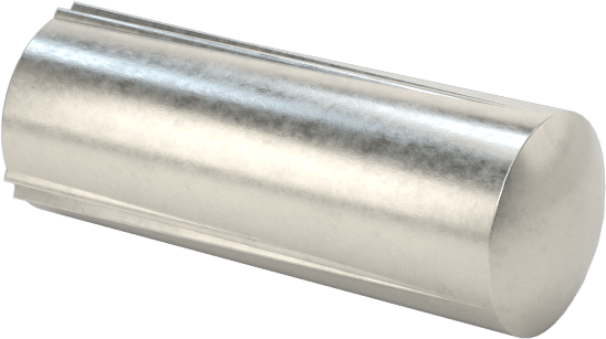 Paslanmaz Çelik Tam Oluklu Pim, 3/32" Çap, 1/4" Uzunluk