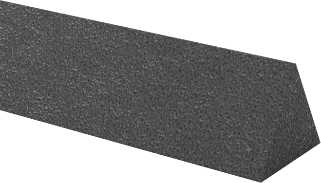Çelik için Silikon Karbür Parlatma Taşı, 280 Kum, 4" Uzunluk x 1/4" Genişlik Düz Üçgen