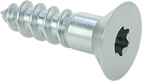 Çinko Kaplı Çelik Torx Havşa Başlı Ahşap Vidaları