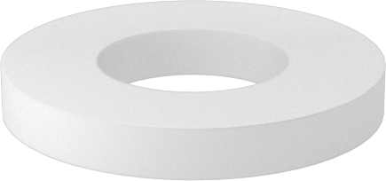 PTFE Plastik Pul, 2 Numaralı Vida Boyutu için, 0.094" İç Çap, 0.188" Dış Çap — 0.094", 0.022" ila 0.028", 0.188"