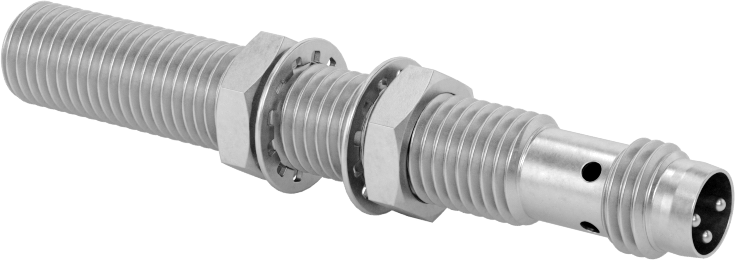 DC Metal Nesne Yakınlık Anahtarı, Paslanmaz Çelik, 3 Kutuplu Nano Fişli Gömme Tip, 8 mm Çap, NPN, 1 Kapalı