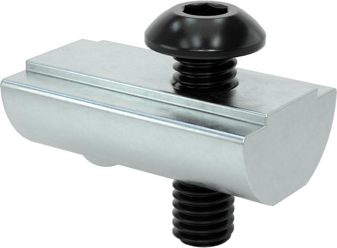 T-Yuvalı Çerçeve Bağlantı Elemanları, Kendinden Hizalamalı Somun ve 10-32 x 5/8" Vida, 1.5 inç ve 40 mm Ray — Drop In, Vida ve Somun Seti…