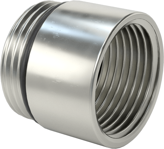 Dişli Adaptör, Nikel Kaplı Pirinç, M20 Dişi - PG-13.5 Erkek — M20, PG-13.5, Metric, PG, Conduit, Cord Grip, Electrical Box