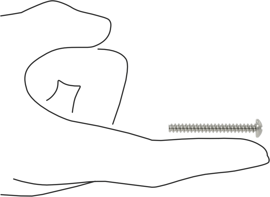 Phillips Yuvarlak Başlı Diş Açıcı Vidalar, Plastik için, 18-8 Paslanmaz Çelik, Numara 8 Vida Boyutu, 1-1/2" Uzunluk