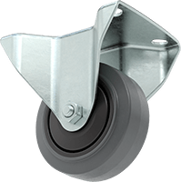 Easy-Roll Tekerlek, Gri Lastik Tekerlek, Sabit