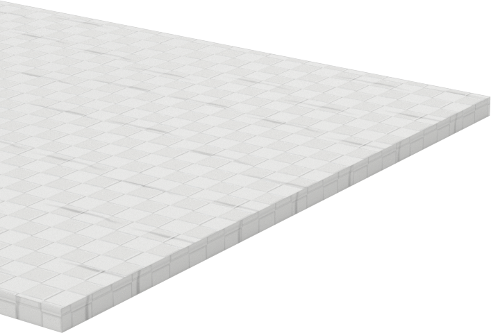 Beyaz Poliüretan Konveyör Bandı, Sürgülü Yataklı Konveyörler için, 0.060" Kalınlık — 0.060", Beyaz, Polyurethane Rubber, Rubber