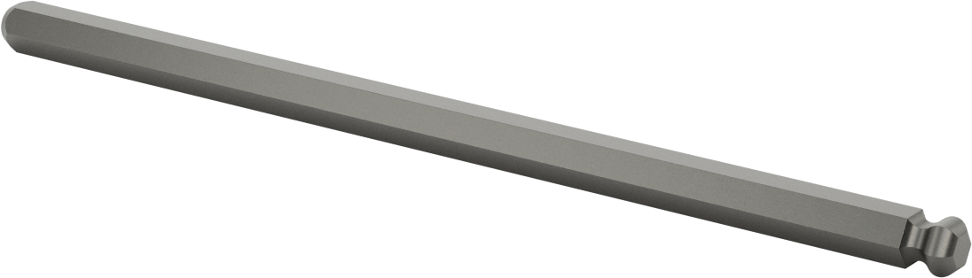 Bilyalı Uçlu Tornavida Mili, 10 mm Altıgen Ölçü, 9" Toplam Uzunluk — 10 mm, Bilye, Mil