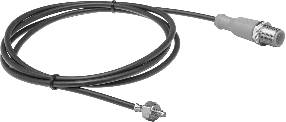 Yüzeyler için RTD Probu, Mikro M12 Konektör, -40 ila 190 Derece F, M5x0.8 mm Diş