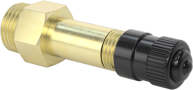 Hava Doldurma Vanası, Pirinç, NPT x 7/8" Uzunluğunda Schrader, 200 PSI — Basınçlı Hava, Pirinç, 200 psi