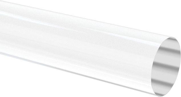 Şeffaf Çizilmeye ve UV'ye Dayanıklı Akrilik Çubuk, 1/8" Çap, 6 Fit Uzunluk