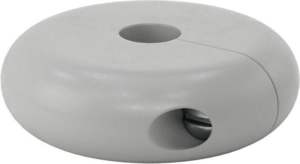 SBR Kauçuk Sarma Tampon, Vida Kapatmalı, 5/8" Dış Çap için, 3" Dış Çap