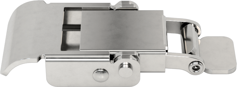 Sıkı Tutuşlu Çekme Mandalı, Kaynaklı, 300 Serisi Paslanmaz Çelik, 2-3/4" Uzunluk x 1-1/8" Genişlik, 3/8" Çıkıntı