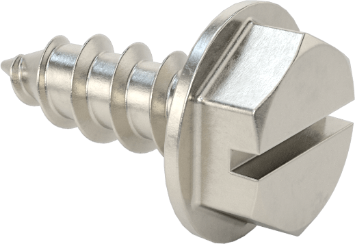 Sac Metal için Flanşlı Altıköşe Başlı Vidalar, Süper Paslanma ve Aşınmaya Dayanıklı 316 Paslanmaz Çelik, 10 Numaralı Boyut, 1/2" Uzunluk