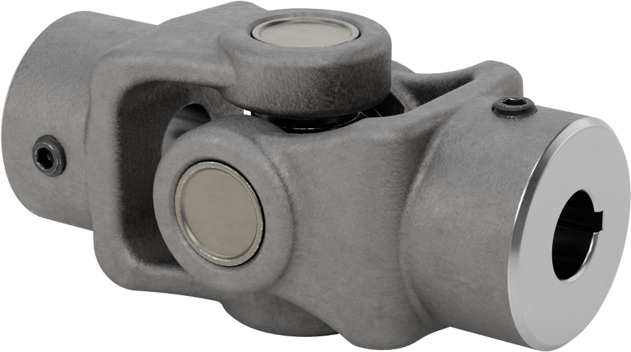 Yüksek Torklu Tekli U-Mafsal, Çelik, 3/4" Çap x 1-29/64" Derinlikli Mil için