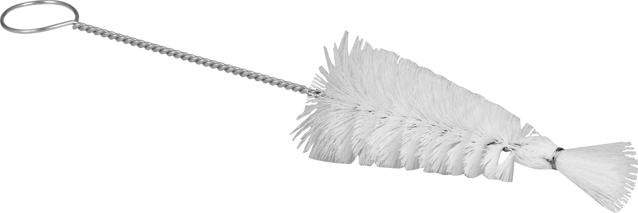 3" Uzunluk x 1"-1-3/4" Çaplı Şişe Fırçası, 9" Toplam Uzunluk — 1" to 1 3⁄4", Plastic, Polyester Plastic, 9"