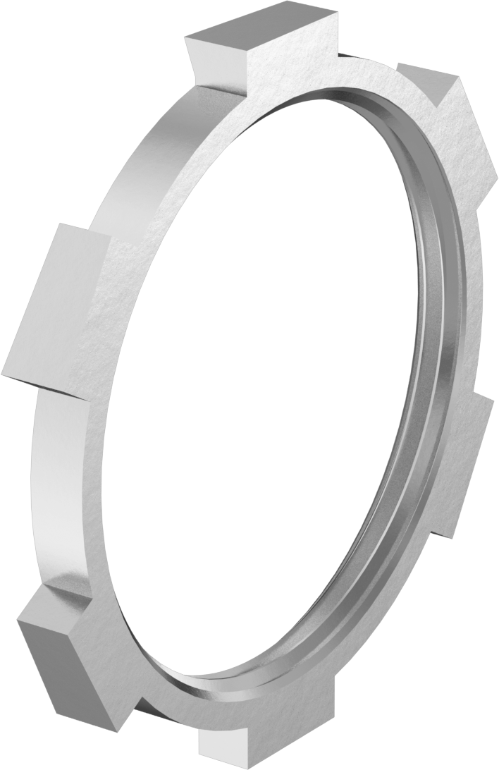 Orta ve Kalın Cidarlı Çelik Kanal için 2 NPSL 316 Paslanmaz Çelik Kilit Somunu — 316 Stainless Steel, Stainless Steel, Kilit Somunu, NPSL