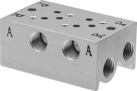 Modüler Hava Yön Kontrol Valfi için 1/8 NPTF Manifold