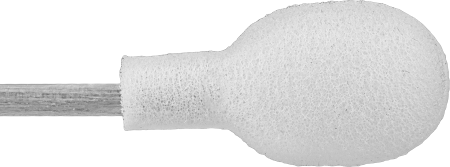 Pamuklu Çubuk Üzerine Köpük, 7/16" Çap x 19/32" Uzunluğunda Uç