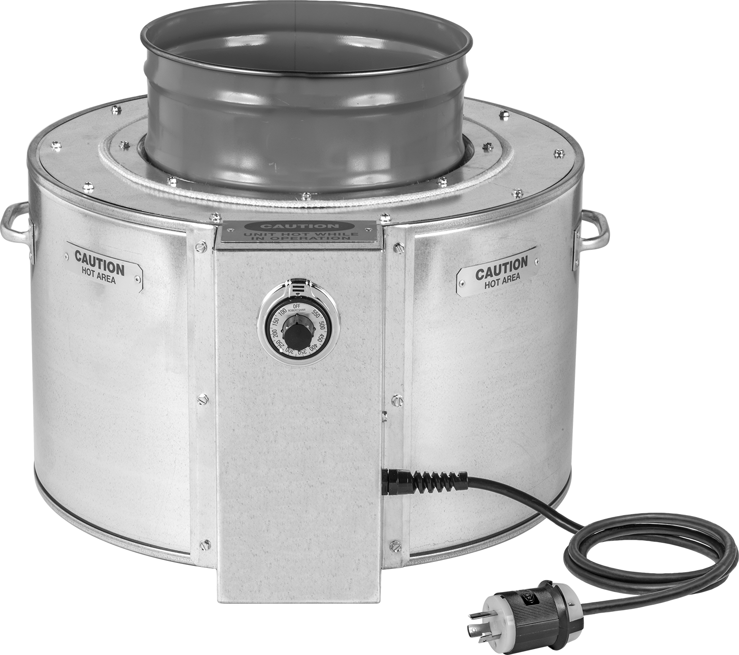 Temassız Sarma Isıtıcı, 5 Galonluk Kap için, 60° ila 250°F, NEMA 5-15