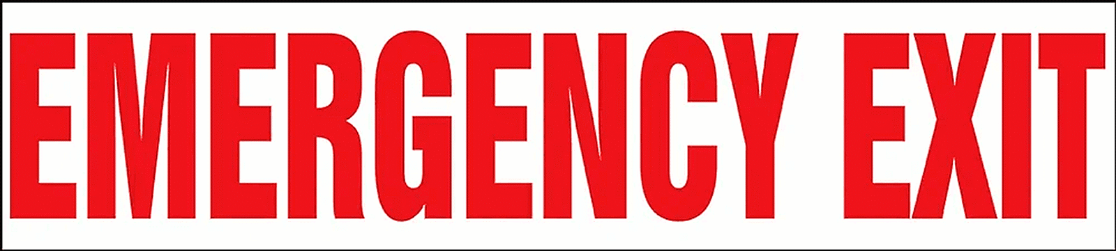 Kapı Etiketleri, 4" Yükseklik x 18" Genişlik