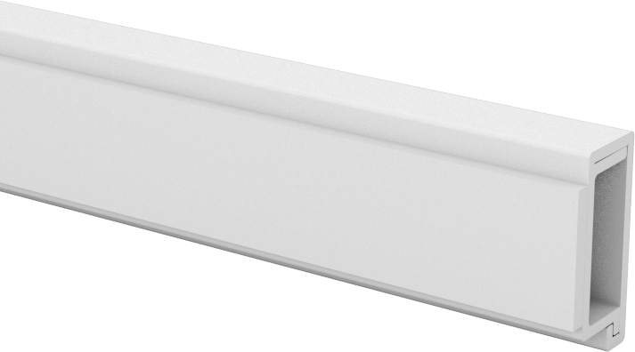 Sarmalı Düşük Gerilim Kablo Kanalı, Beyaz PVC, 1/4" Genişlik x 1/8" Derinlik