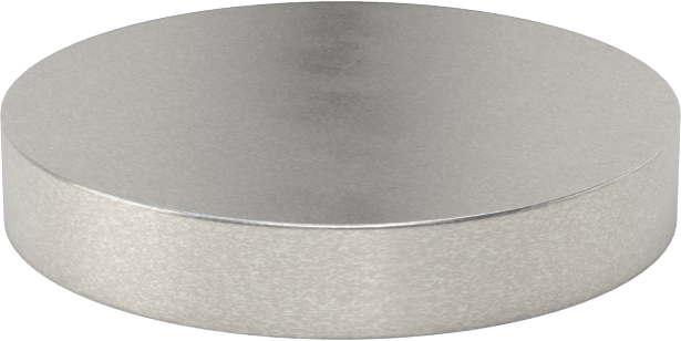 Yüksek Sıcaklık Sertleştirilmiş Çok Amaçlı 4140 Alaşımlı Çelik, Disk, 3" Çap, 1/2" Uzunluk