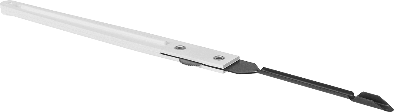Kontrollü Dağıtımlı Laboratuvar Spatulaları, PTFE Kaplı Paslanmaz Çelik U Şeklinde Bıçaklı