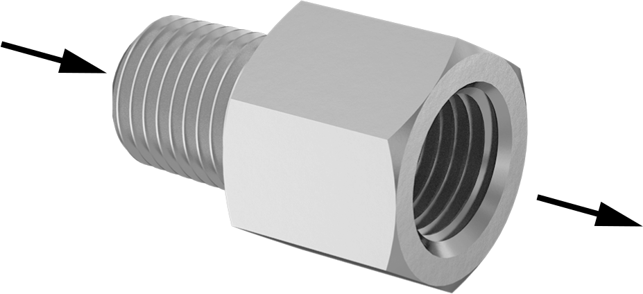 Male Inlet × Female Outlet