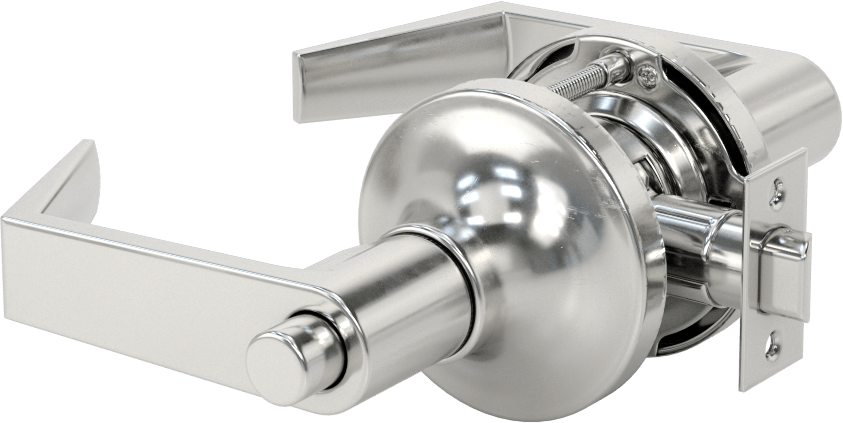 Assa Abloy Accentra (Yale) 5300Ln Kapı Kolu, Düğme Kilitli, 2-3/8" Boğaz Mesafesi