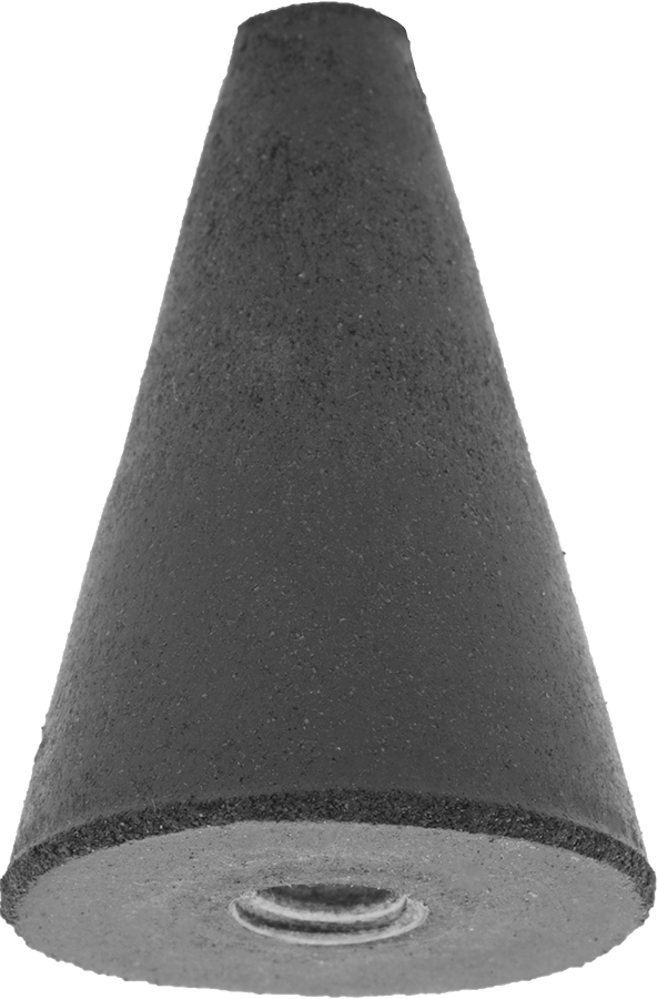 Metaller için Kauçuk Yastıklı Aşındırıcı Taşlama Ucu, Saplı değil, Koni, 7/8" Başlık Çapı, 1-1/4" Baş Uzunluğu — Konik, 7⁄8", Alüminyum,…