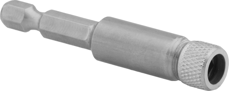 Bit Adaptörü, Döndürmeli Kilitli Güçlü Tutuşlu, 2-3/8" Toplam Uzunluk — Hızlı Değiştirilebilir Altıgen, Altıgen, 1⁄4"