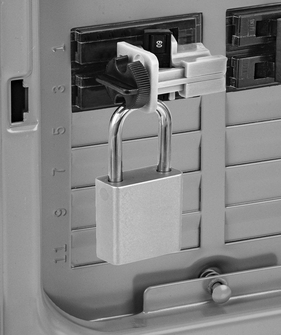 Lockout Shown Installed
(Padlock Not Included)
